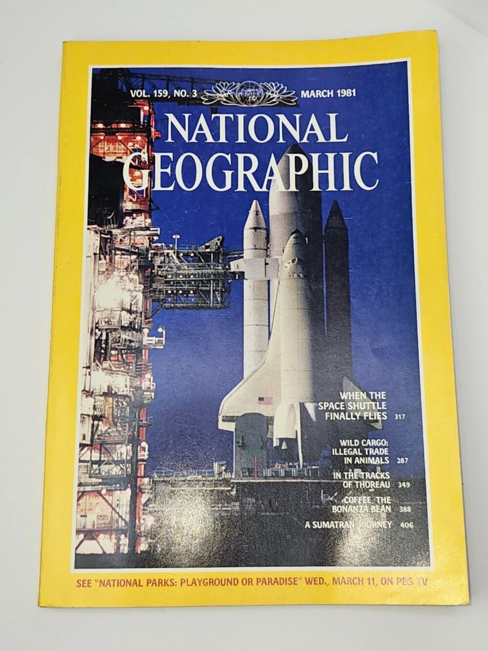 National Geographic Magazine March 1981 Vol. 159 No. 3 Space Shuttle